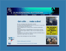 Tablet Screenshot of duikverenigingrotterdam.nl